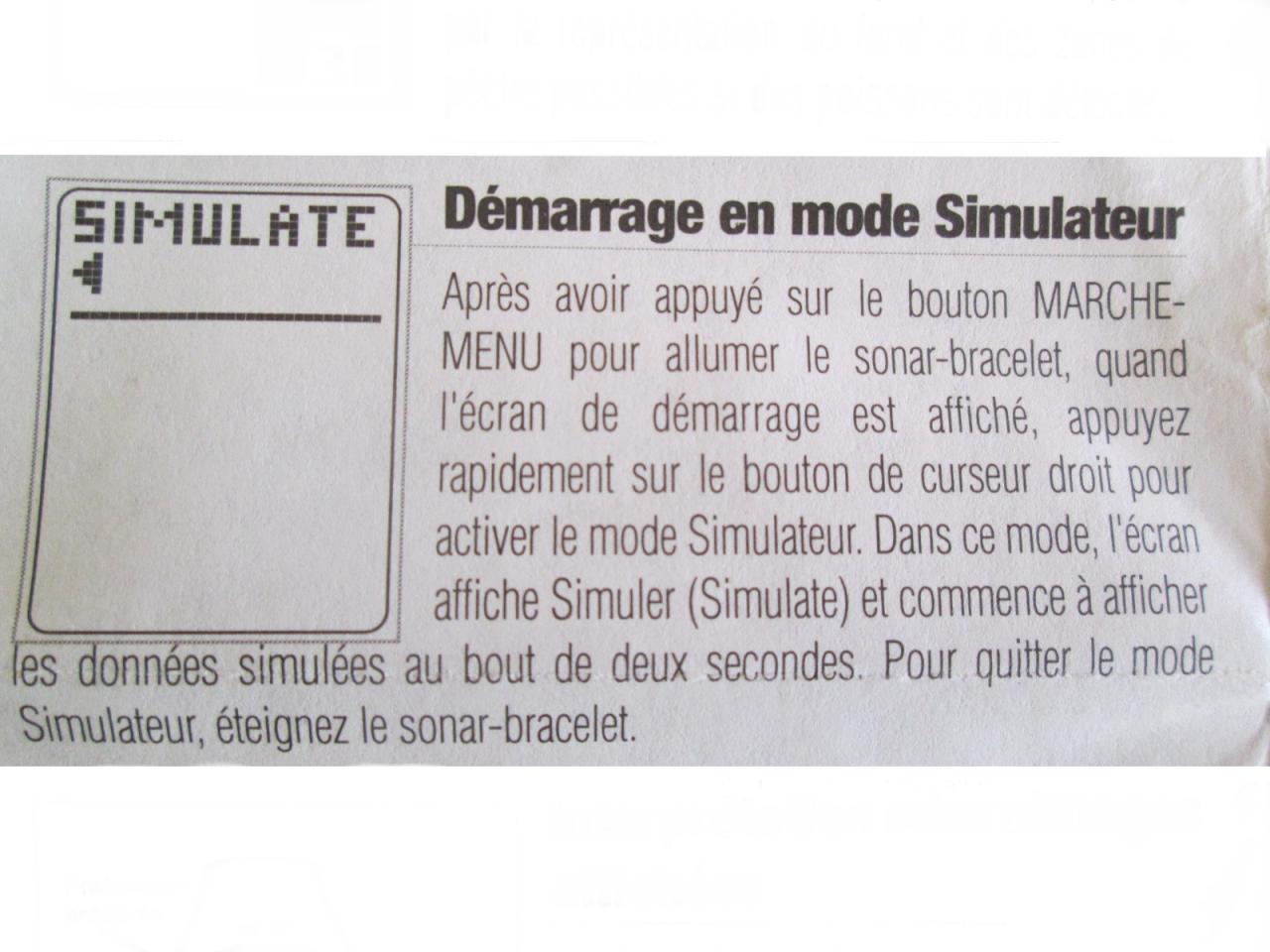 Démarage mode simulateur