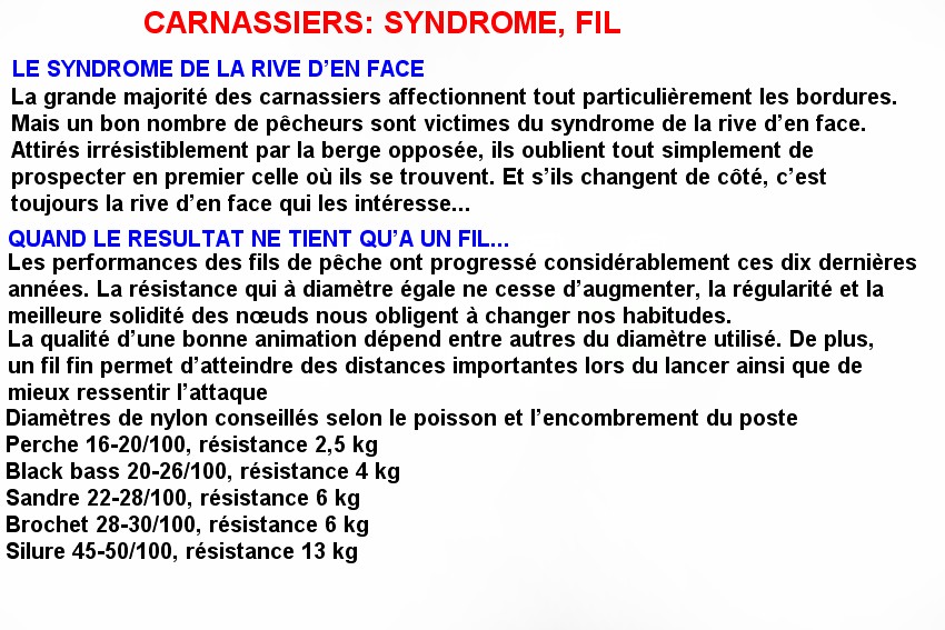 CARNASSIERS SYNDROME, FIL