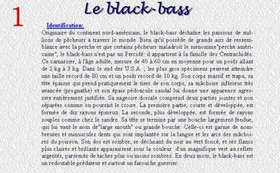 LE BLACK BASS 1