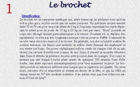 LE BROCHET 1