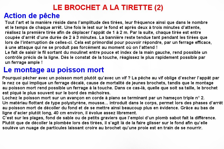 LE BROCHET A LA TIRETTE (2)