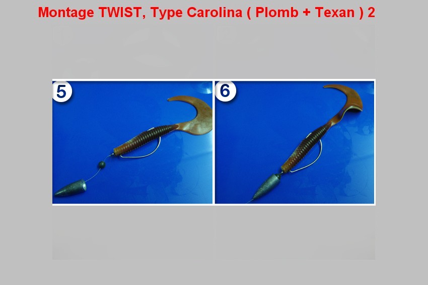 Montage TWIST, Type Carolina (PLOMB+TEXAN) 2