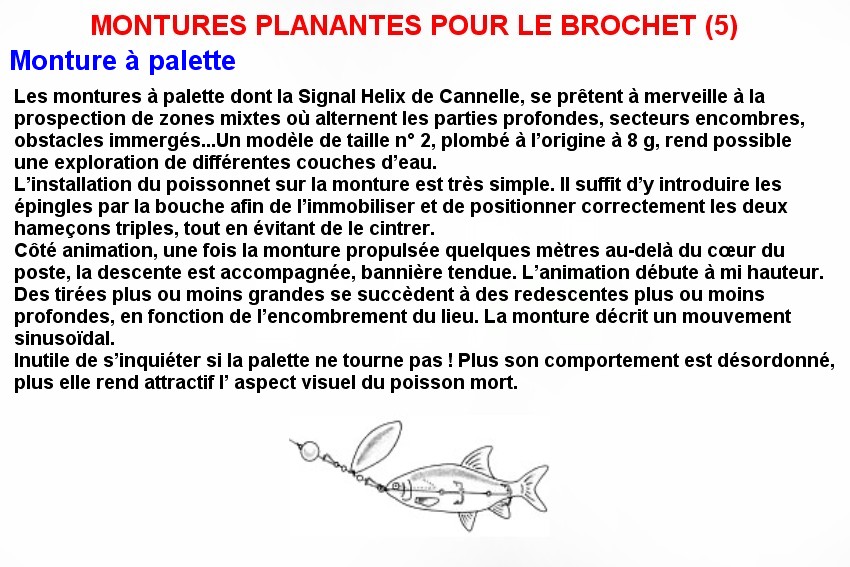 MONTURES PLANANTES POUR LE BROCHET (5)