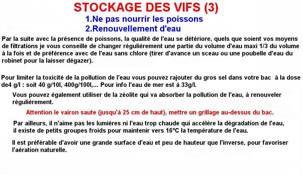 STOCKAGE DES VIFS (3)